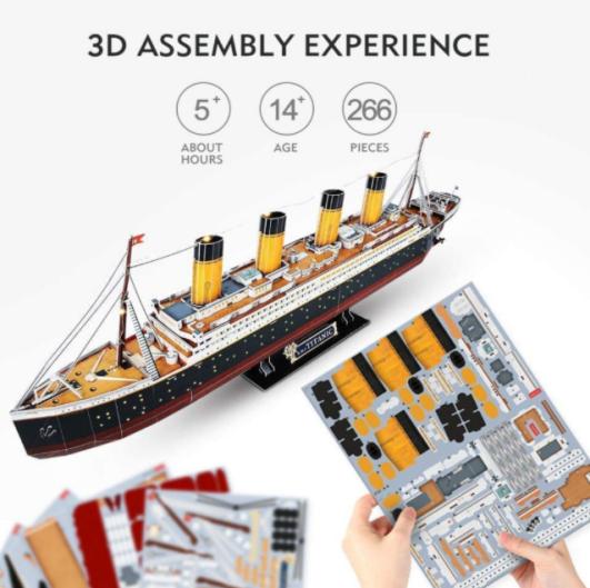 Narozeninový dárkový papír Jigsaw DIY Stadium 3D puzzle pro dospělé